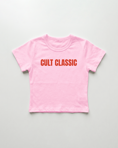 cult classic cropped Baby Tee Pink | Lolita Sinz