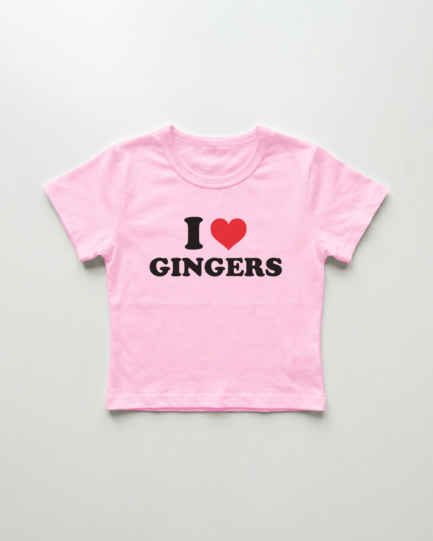 I love gingers cropped Baby Tee Pink | Lolita Sinz