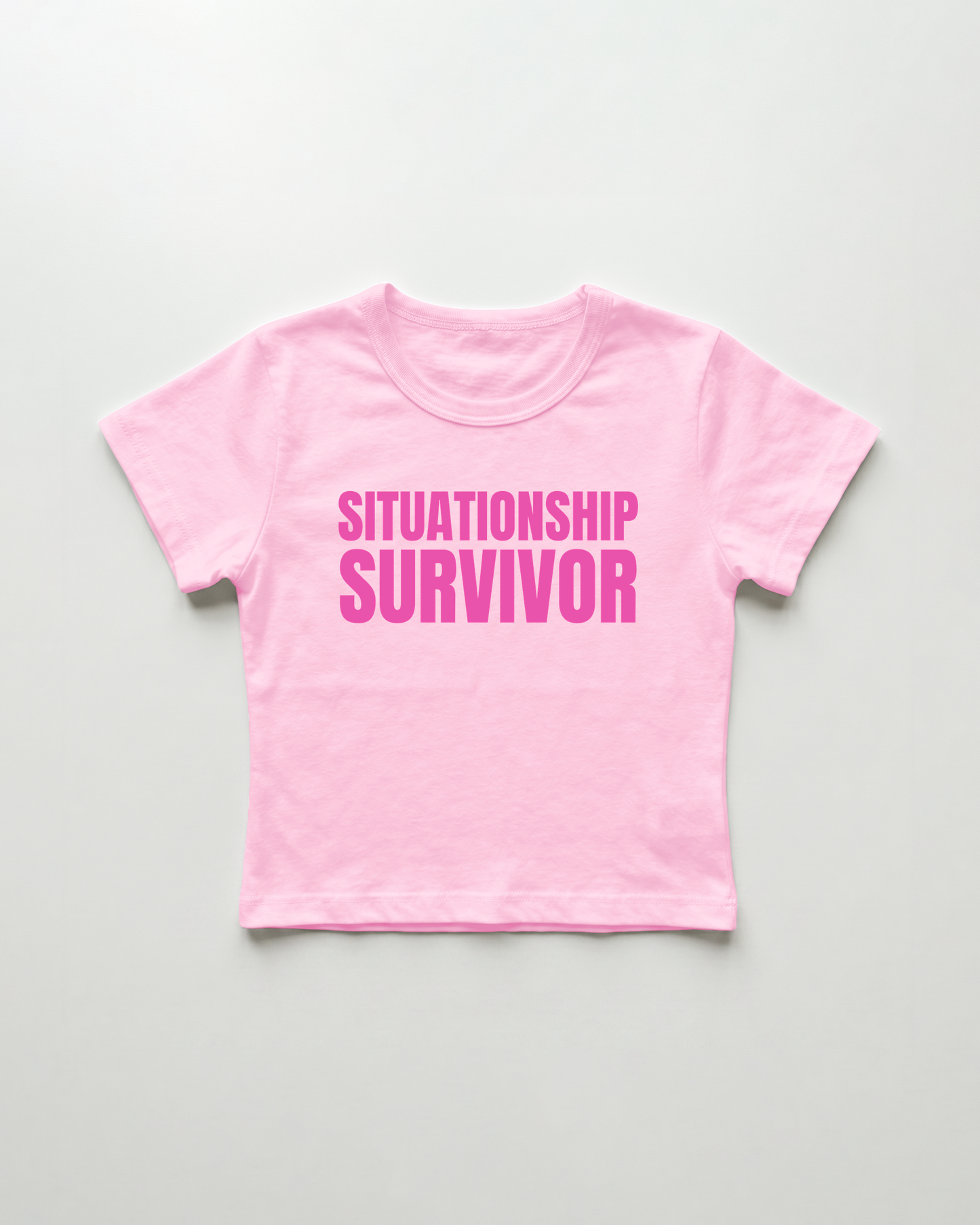 situationship survivor cropped Baby Tee