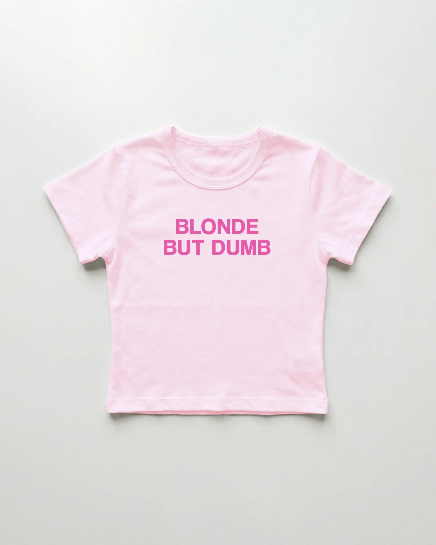 blonde but dumb cropped Baby Tee