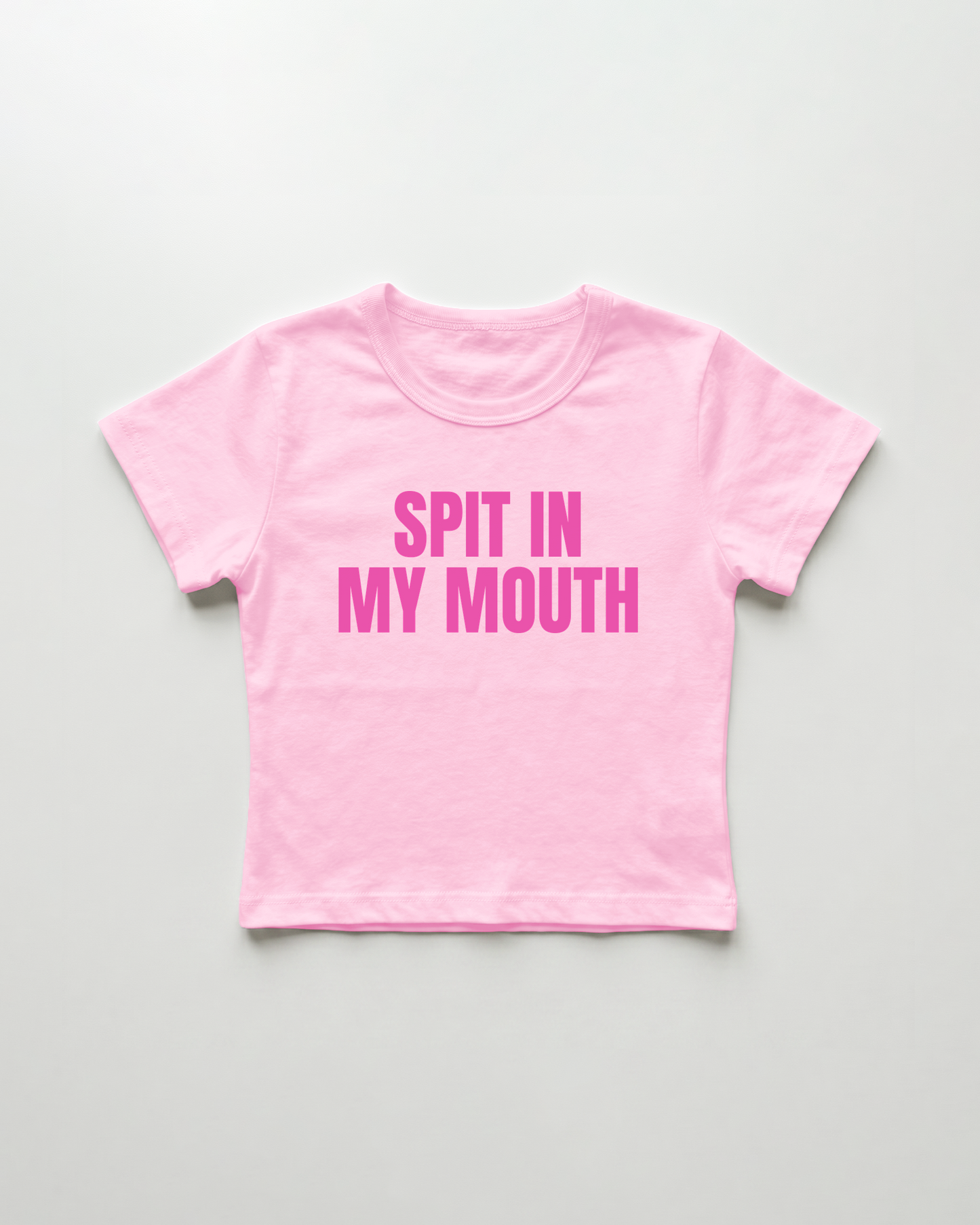 spit in my mouth cropped Baby Tee