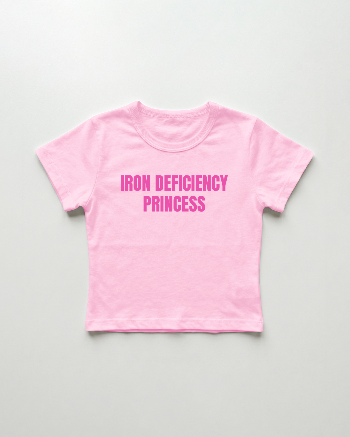 iron deficiency cropped Baby Tee