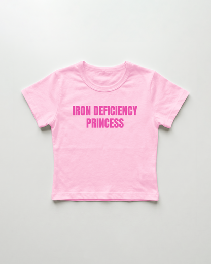 iron deficiency cropped Baby Tee