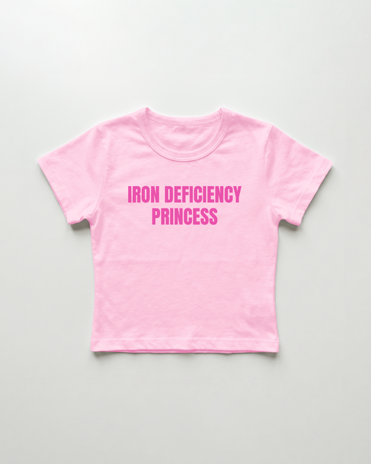 iron deficiency cropped Baby Tee