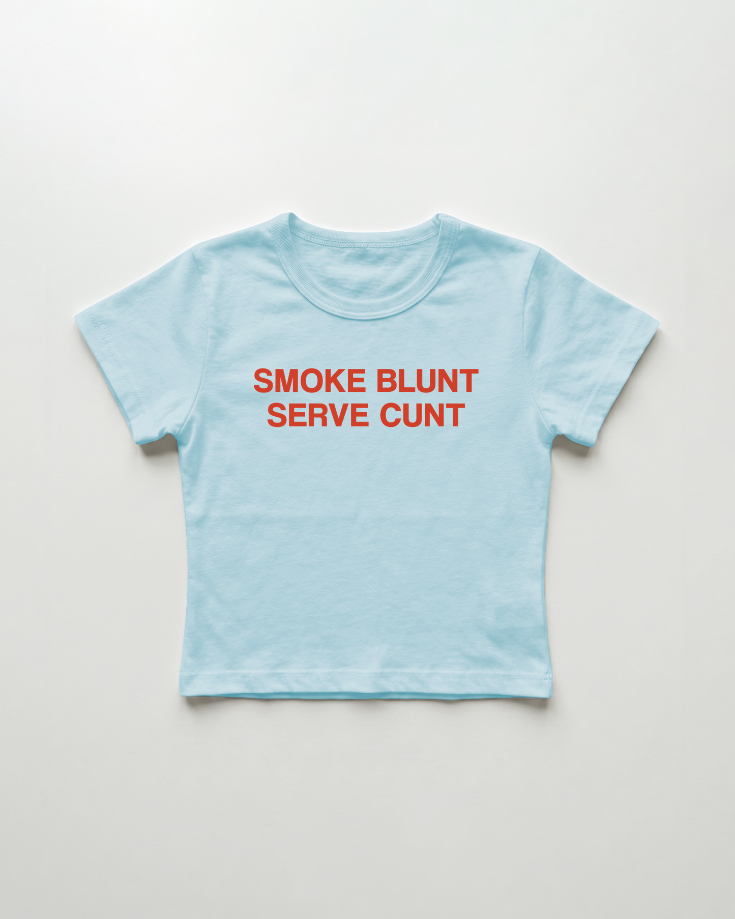smoke blunt serve cunt cropped Baby Tee
