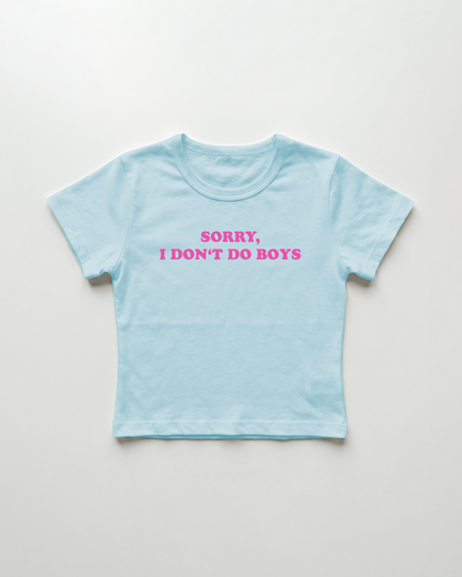 sorry I don't do boys cropped Baby Tee