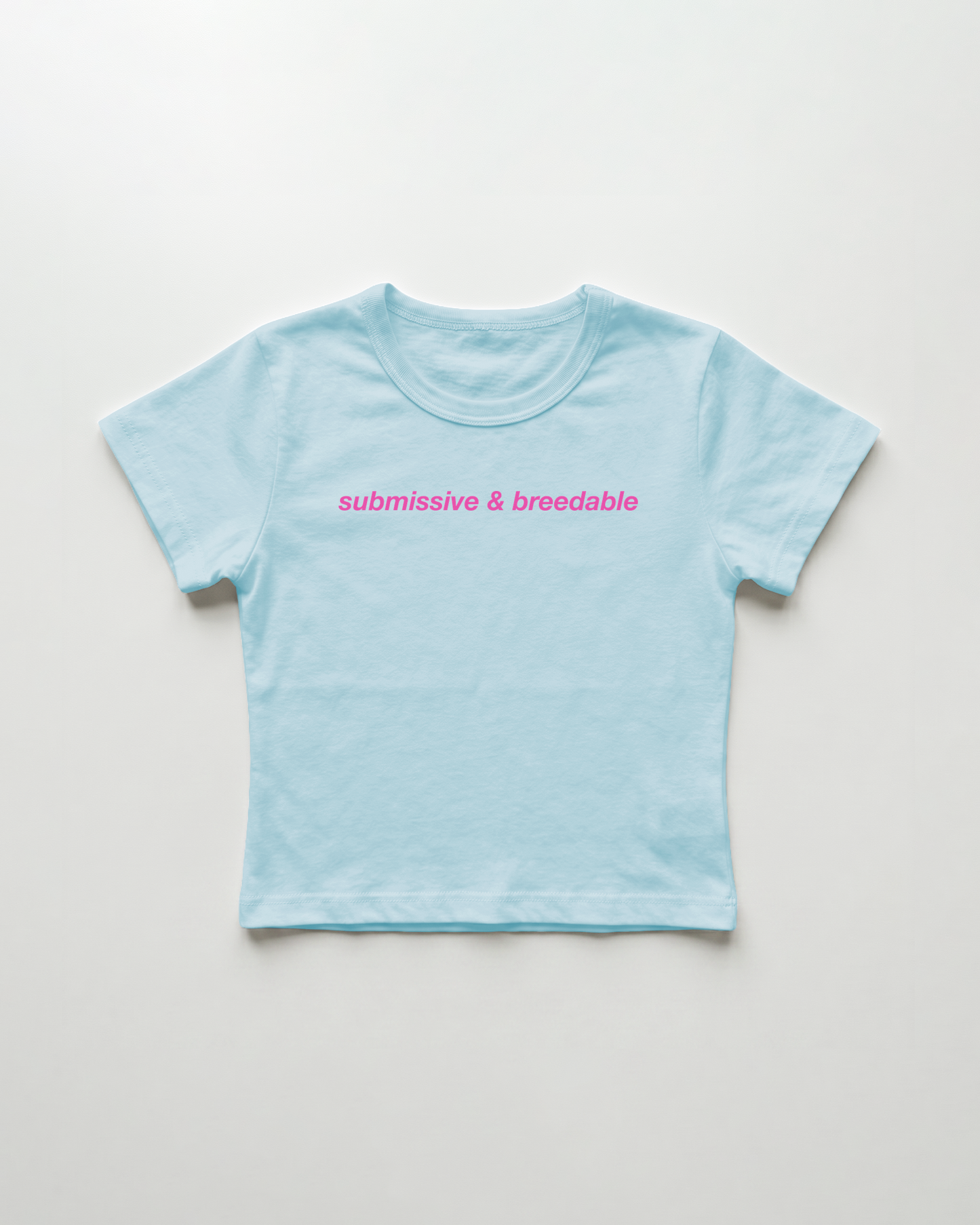 submissive & breedable cropped Baby Tee