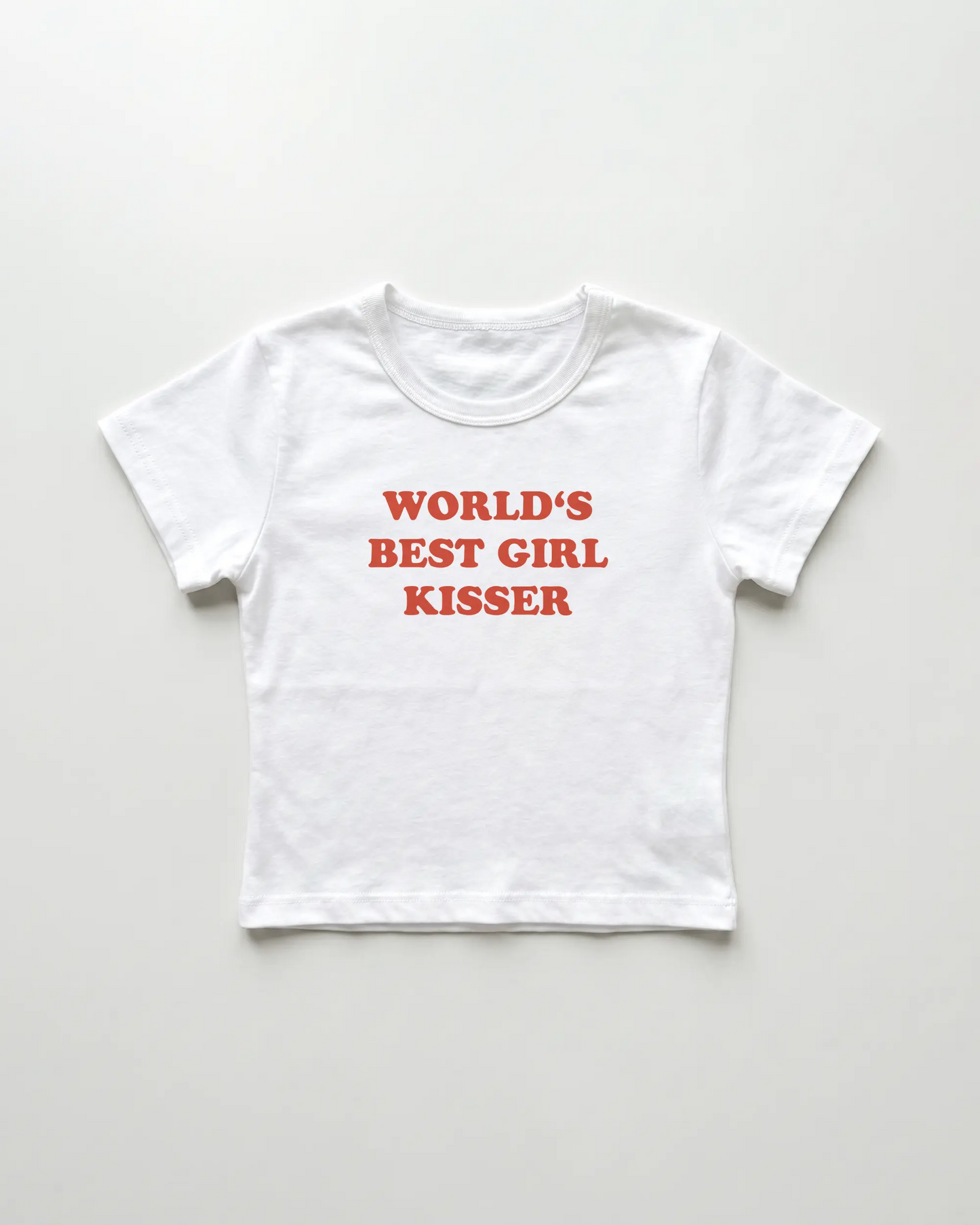 world's best girl kisser cropped Baby Tee