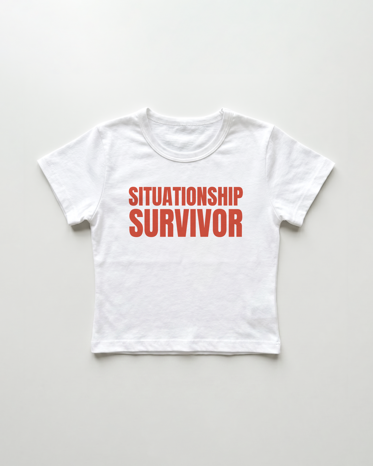 situationship survivor cropped Baby Tee