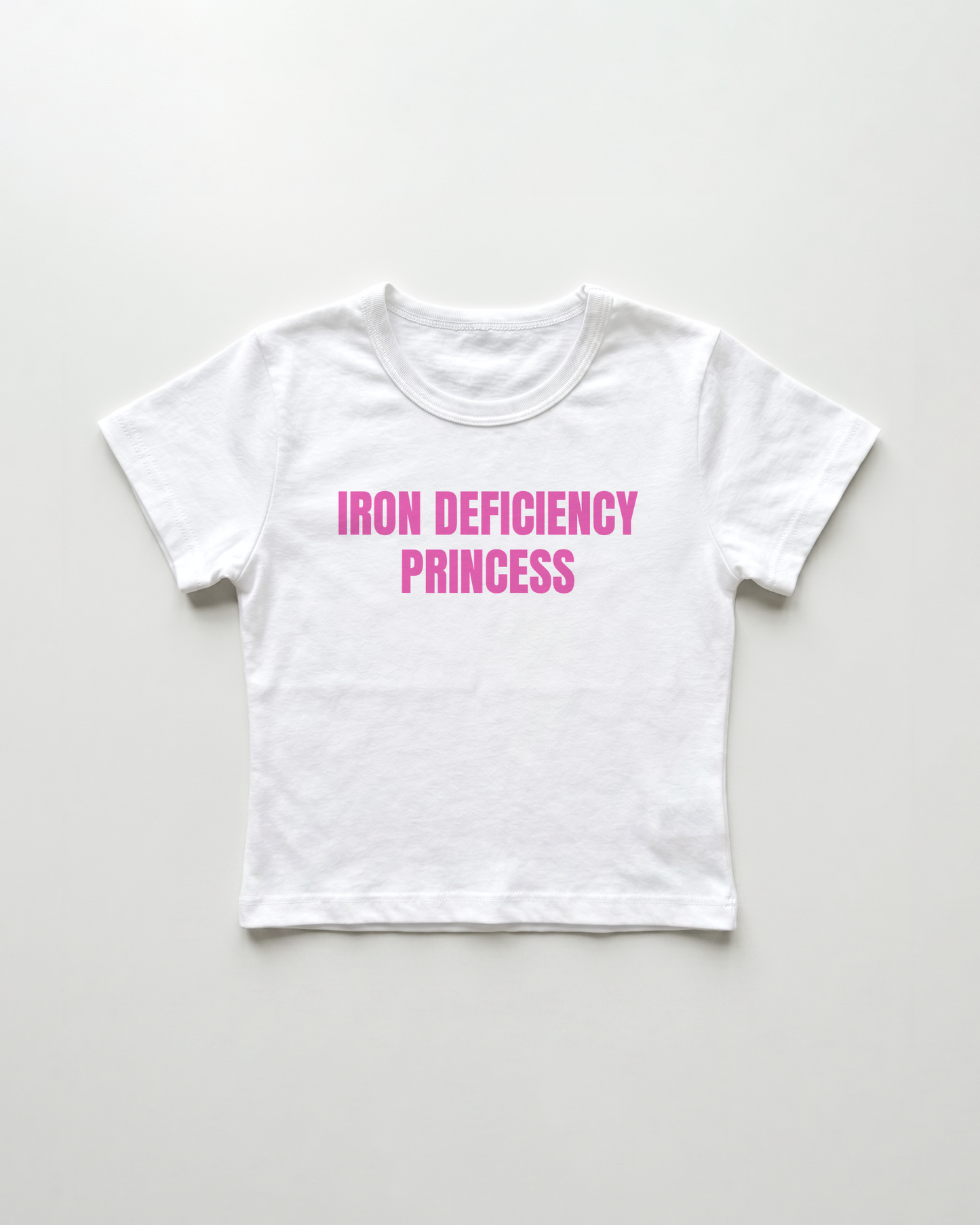 iron deficiency cropped Baby Tee