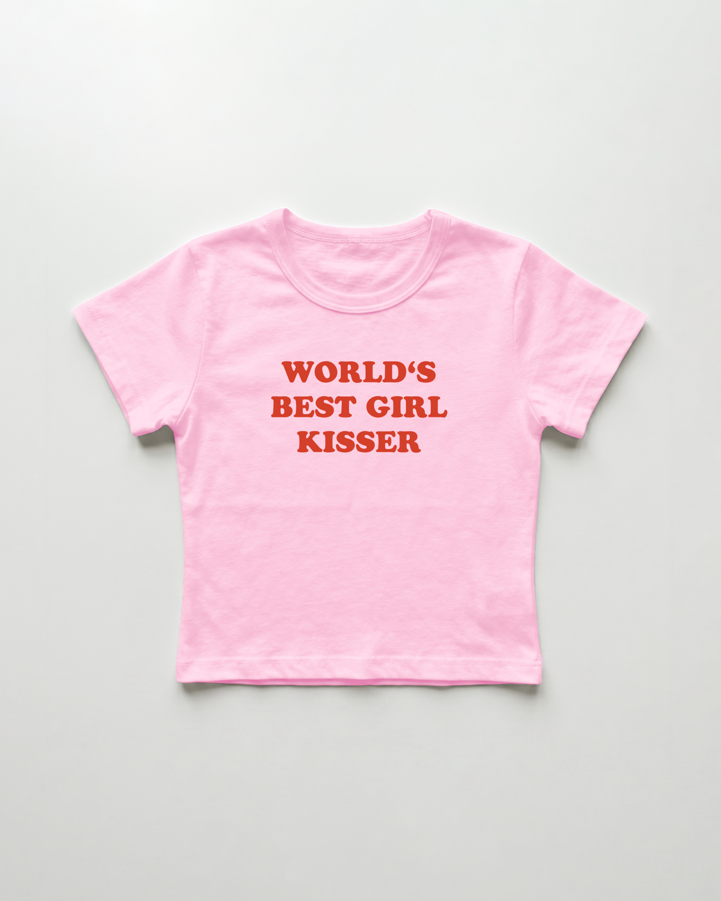 world's best girl kisser cropped Baby Tee