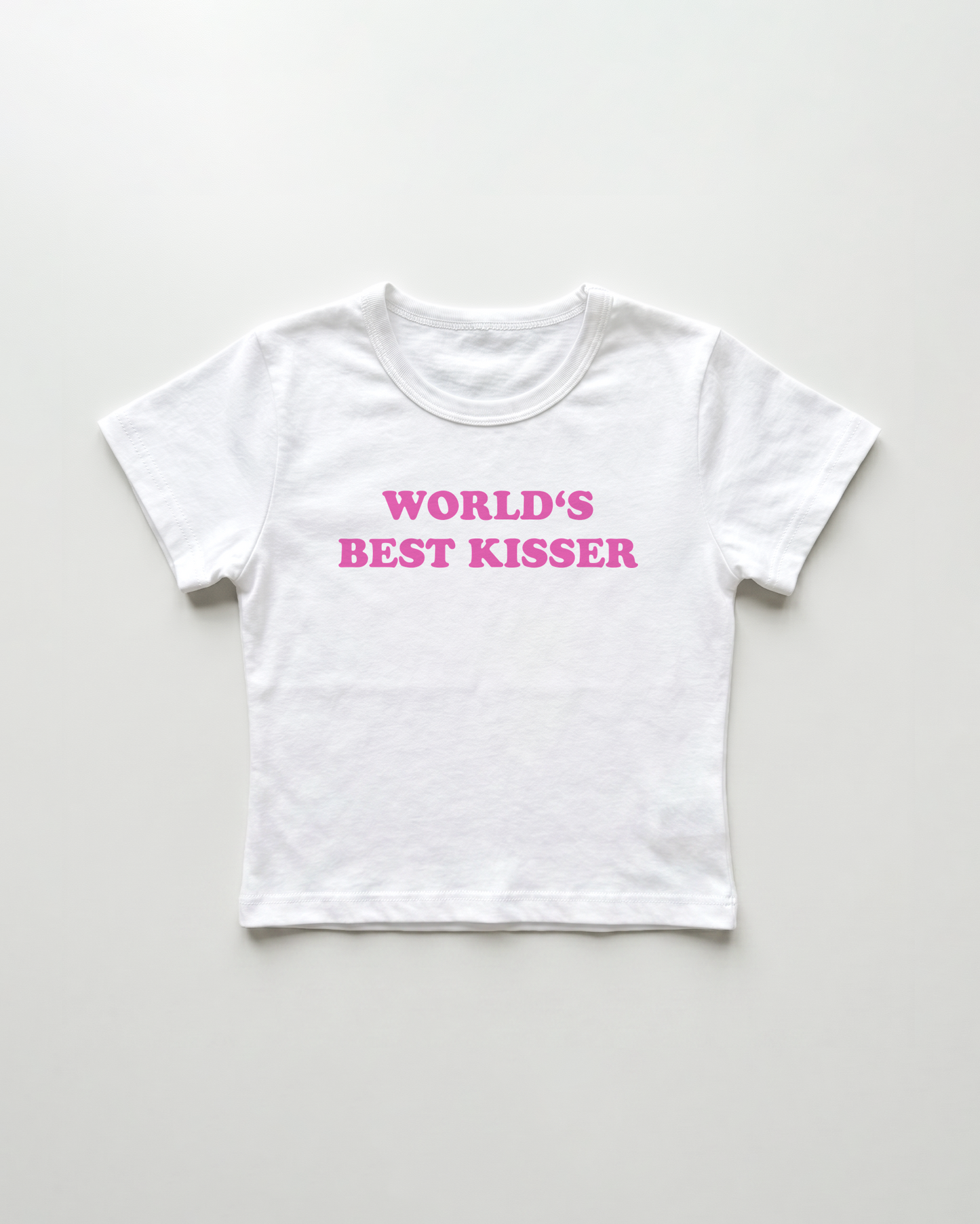 world's best kisser cropped Baby Tee