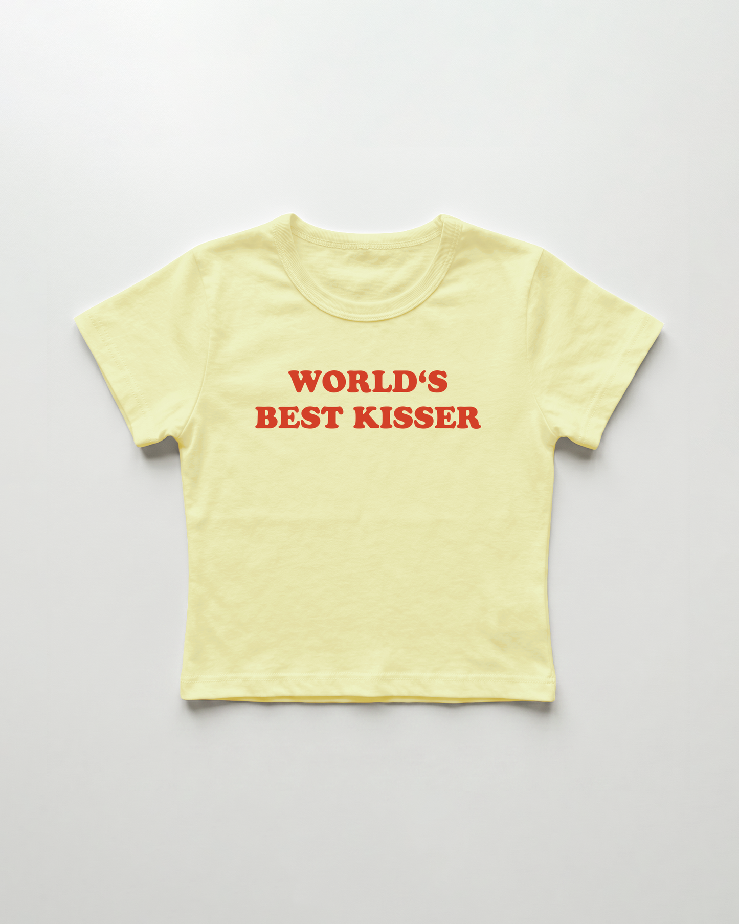 world's best kisser cropped Baby Tee