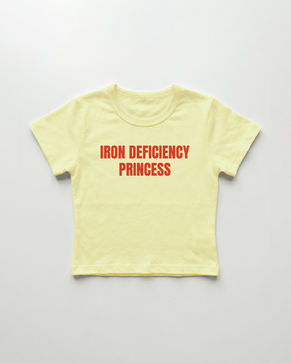 iron deficiency cropped Baby Tee